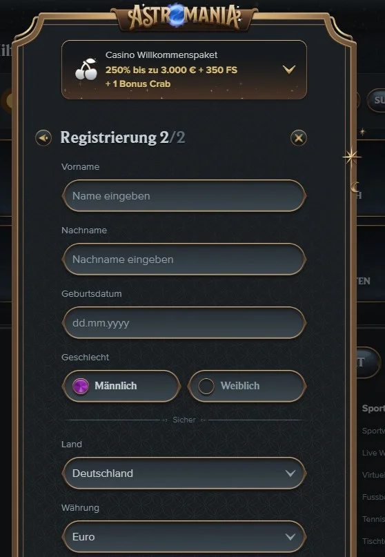 Registrierung und KYC